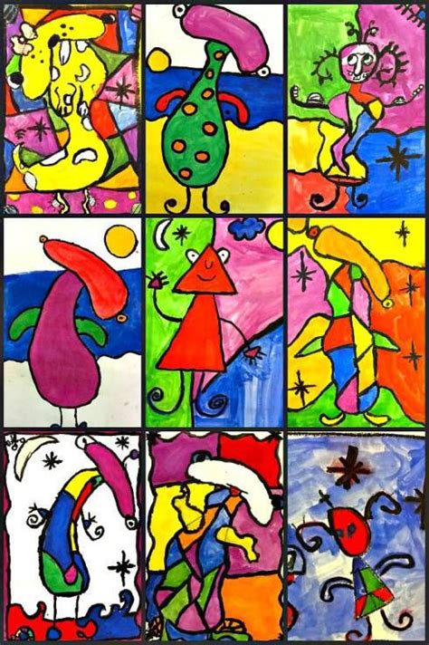 14 Best Joan Miro Art Project For Kids Images On Pinterest Joan Miro