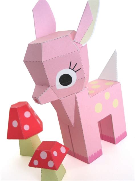 6 Best Images Of Free Printable Cute Paper Toys Cute Animal Paper Toy 90e