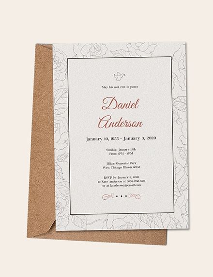 Best photos of funeral program backgrounds clip background pics. 15+ Funeral Invitation Examples, Templates and Design ...