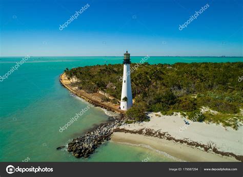 Cape Florida Lighthouse Aerial Image Stock Photo By ©felixtm 179587294