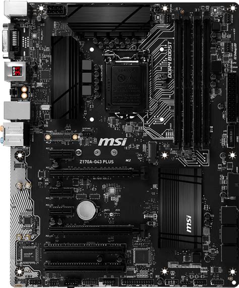Msi Z170a G43 Plus Motherboard Specifications On Motherboarddb