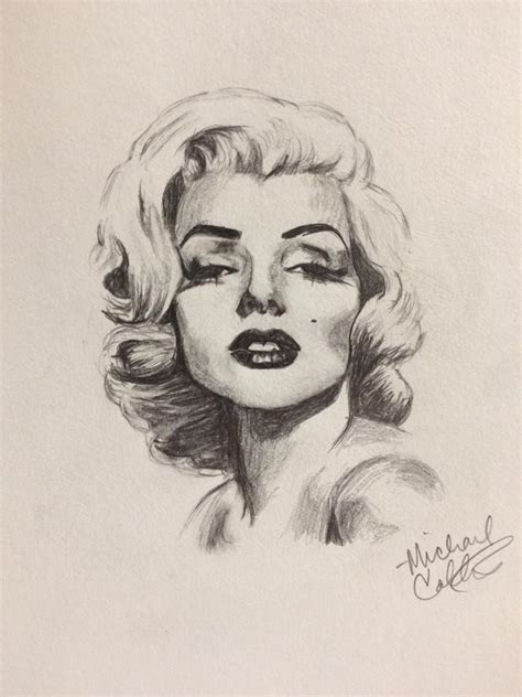 Art Drawings Sketches Pencil Art Drawings Simple Pencil Sketch Zeichnung Marilyn Monroe