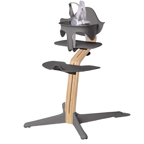 Buy Nomi High Chair Gray White Oak Wood Modern Scandinavian Design