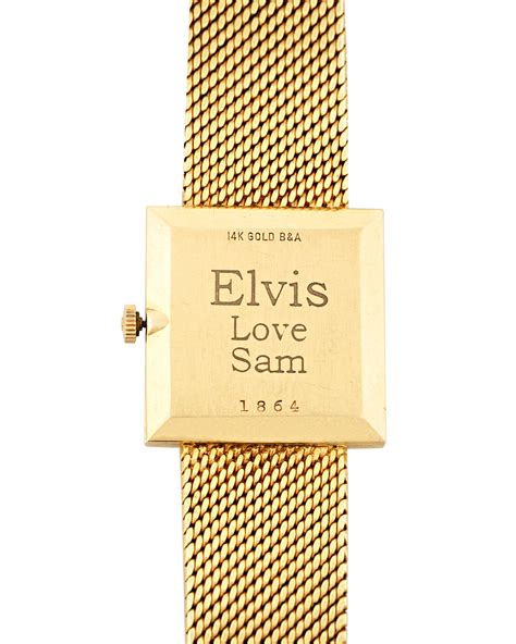 elvis presley s 14 karat gold wristwatch at 1stdibs elvis gold watch bulova elvis elvis