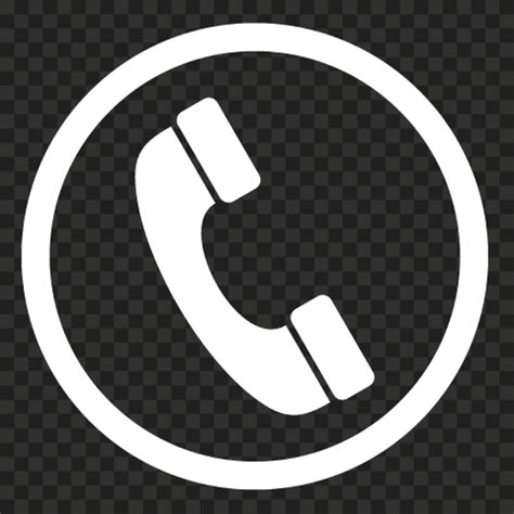 White Phone Symbol Png