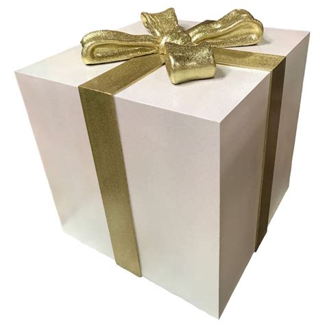 For example, if the depth of your box lid is 2 inches, add 3 inches to the area of the shape drawn on your wrapping paper. Giant Gift Boxes | Barrango, MFG