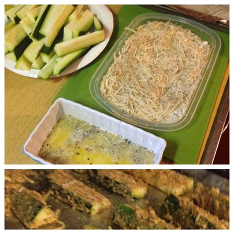 Guest Blogger Baked Parmesan Zucchini Sticks Served With