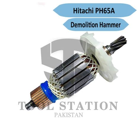Electric demolition hammer spare part plastic handle for hitachi 65a. Armature Demolition Hammer-Hitachi PH65A - Tool Station