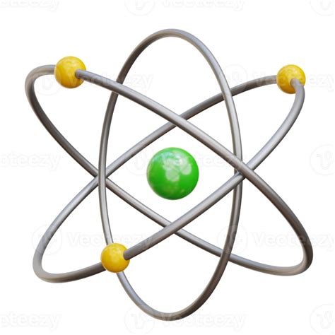 Atom 3d Icon Illustration 28753807 Png