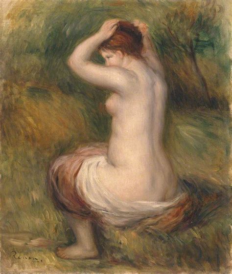 Seated Nude Painting Pierre Auguste Renoir Oil Paintings