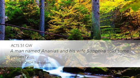 Acts 51 Gw Desktop Wallpaper A Man Named Ananias And His Wife