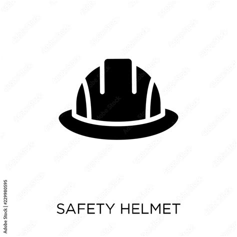 Safety Helmet Icon Safety Helmet Symbol Design From Construction