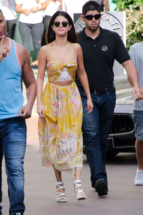 Selena Gomez Hot In Yellow Dress 03 GotCeleb
