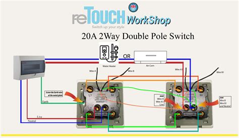 20 Amp Double Pole Switch Wiring Diagram Wiring Tech