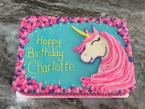 Unicorn Buttercream Sheet Cake Unicorn Birthday Cake Birthday Sheet