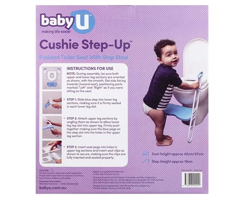 Babyu Cushie Step Up Padded Toilet Seat W Step Stool Nz