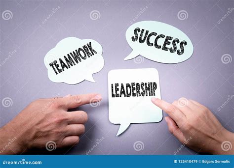 Leadership Teamwork And Success Concept Stock Image Image Of