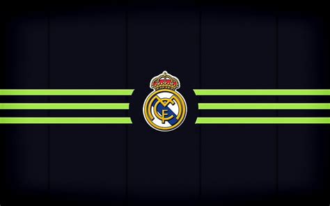 Hd Wallpaper Real Madrid Logo Black Background