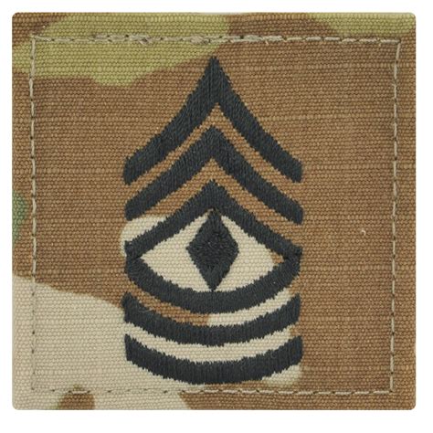 Us Army First Sergeant Rank Ocpscorpion With Hook And Loop