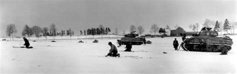 Photo Troops Of Us 44th Armored Infantry Battalion And M4 Sherman