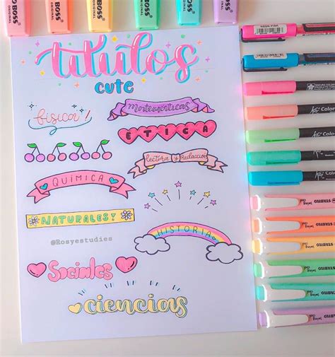 Super Kawaii Titles Save This For Inspo Of How To Make Your Notes Stand