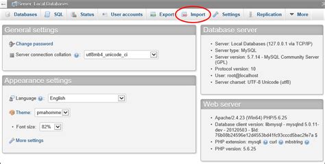 Php Tutorials How To Import A Mysql Database Into Phpmyadmin