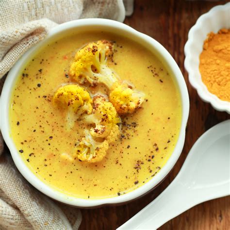 Easy Ginger And Turmeric Cauliflower Soup Asian Caucasian Food Blog