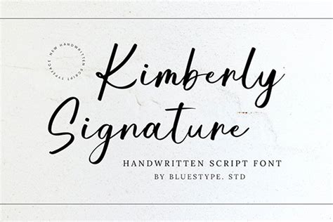 Kimberly Signature Font Bluestype Studio Fontspace