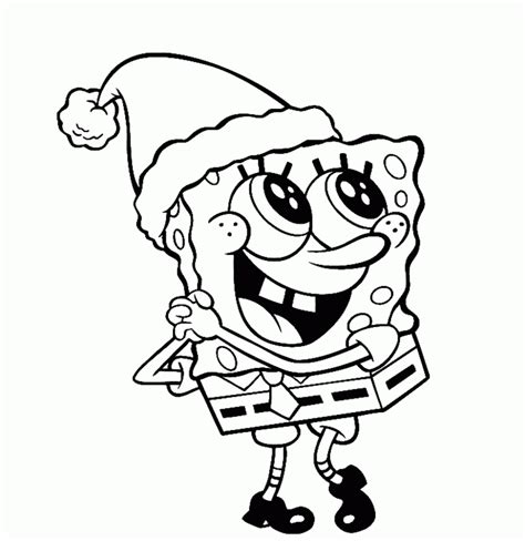 Spongebob Christmas Coloring Pages Free Printable - Coloring Home