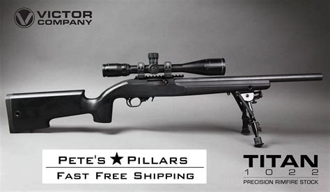 Victor Company Titan22 Precision Rimfire Stock Black For Sale Online