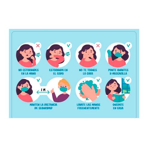 Lavarse las manos, limpiar las superficies con regularidad y evitar viajar en medios de transporte masivos cuando. Vinilo adhesivo infantil| Prevención Covid-19 | 42x29.7cm ...