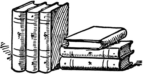 Books Clipart Black And White Clip Art Library