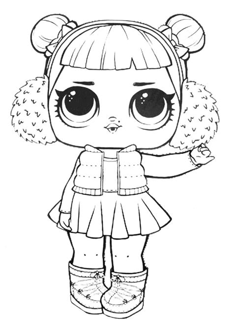 Lil outrageous littles have so much variety, cuteness and attitude, they never get dull. LOL Surprise Doll Coloring Pages Snow Angel | Disney ...