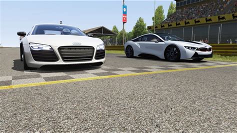 R8 v10 fsi rwd 397kw r8 v10 fsi quattro s tronic 419kw r8 v10 fsi performance quattro s tronic 456kw. BMW I8 vs Audi R8 V10 Plus at Monza Full Course - YouTube