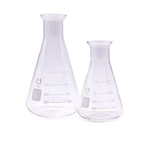 ☂wide Mouth Triangular Flask Glass Beaker 250ml 500ml Conical With