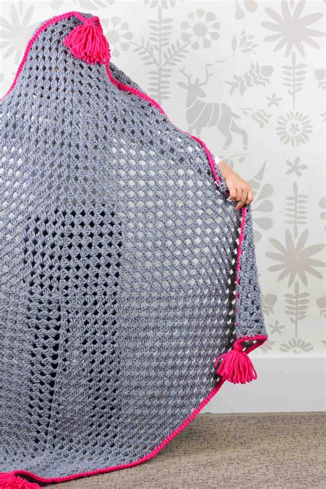 Hooded Baby Blanket Free Crochet Pattern Make Do Crew