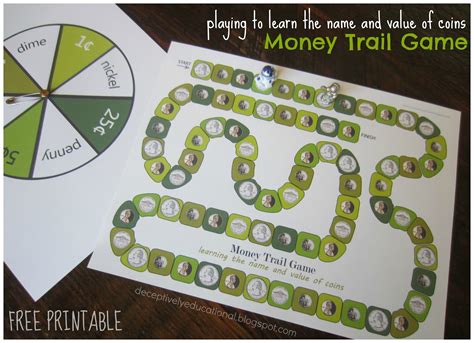 After downloading and opening free money games, register for skillz account for free and start earning money by playing games. Relentlessly Fun, Deceptively Educational: Money Trail Board Game (free printable to teach coin ...