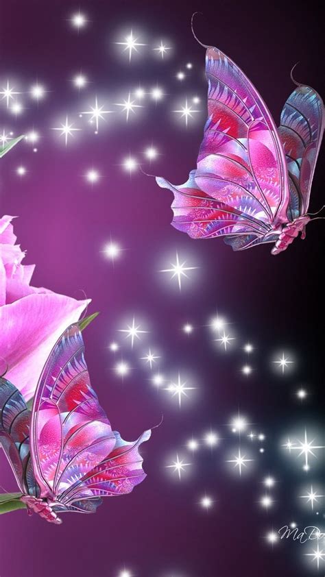 Pink Butterfly Phone Backgrounds ~ Cute Wallpapers