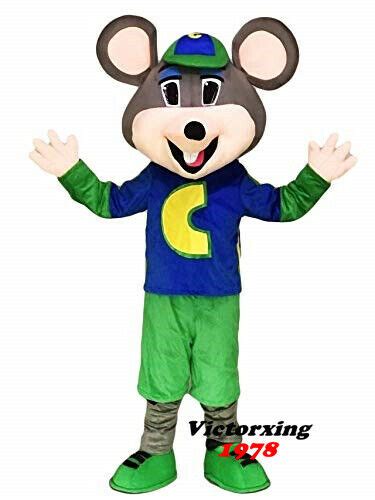 New Adult Foam Chuck E Cheese Mouse Party Mascot Costume Christmas