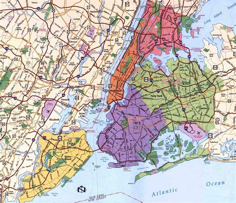 Mapas De Nova Iorque Eua Mapasblog