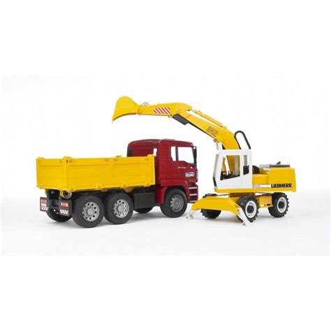 Bruder Man Tga Construction Truck Excavator Jadrem Toys