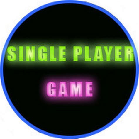 Single Player Game Youtube