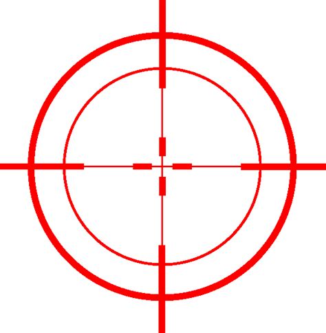 Red Crosshair Png Hd Png Mart