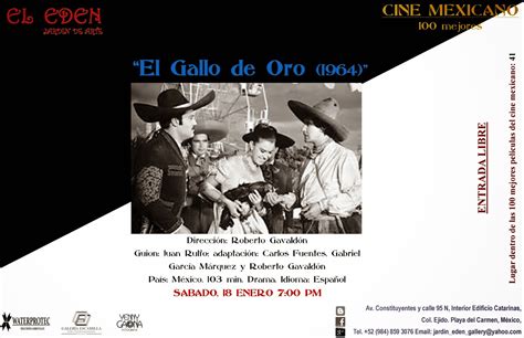 El Eden Jardin De Arte Cine Mexicano El Gallo De Oro 1964 Roberto