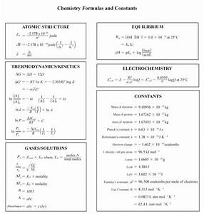 Ap Chemistry Equation Sheet Cloudshareinfo