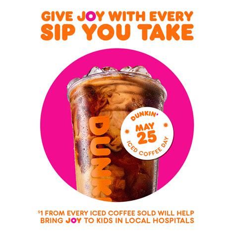 Donate With A Cup Of Joy During Dunkin Iced Coffee Day Phoenix