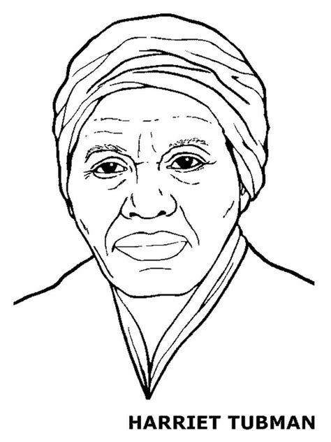 Harriet Tubman Coloring Pages Free Printable