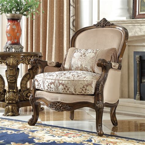 Hd 6935 Homey Design Accent Chair Victorian European And Classic Design
