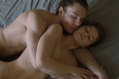 Couple Sleeping Naked On Bed Del Colaborador De Stocksy Demetr White Stocksy