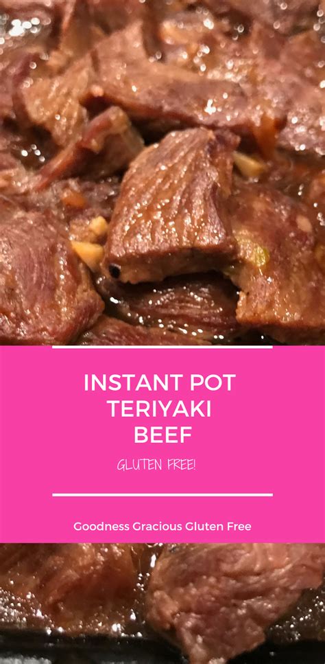 I really prefer cooking beef short ribs in the instant pot! Instant Pot teriyaki beef | Teriyaki beef, Pressure cooker recipes beef, Instant pot recipes